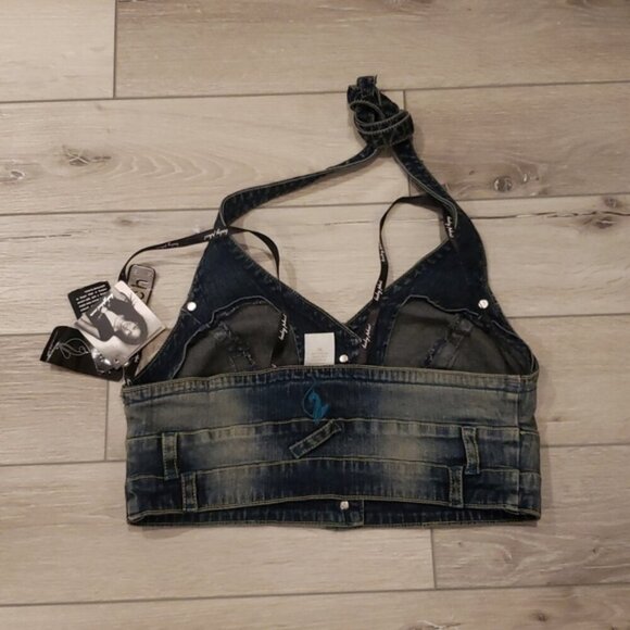 BabyPhat Jean Top MEDIUM - Picture 2 of 3
